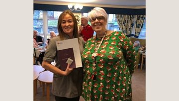Falkirk care home celebrates 20 years’ service of dedicated Housekeeping Assistant
